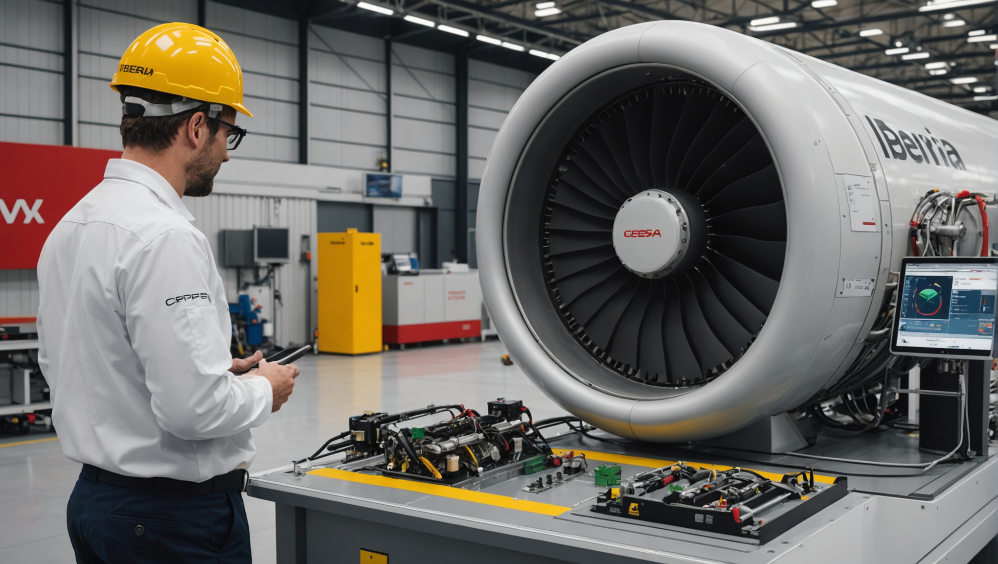 find out how iberia maintenance integrates cepsa's saf (sustainable aviation fuel) into its engine testing, an innovative step towards more sustainable aviation.