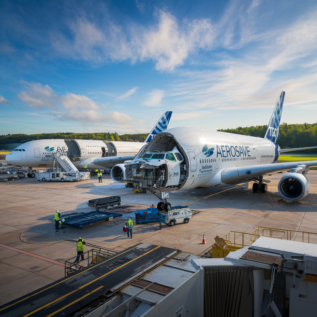 find out more about the innovative partnership announced by tarmac aerosave for the recycling of three airbus a380s, an eco-responsible initiative that promises to redefine the aviation industry's sustainability standards.