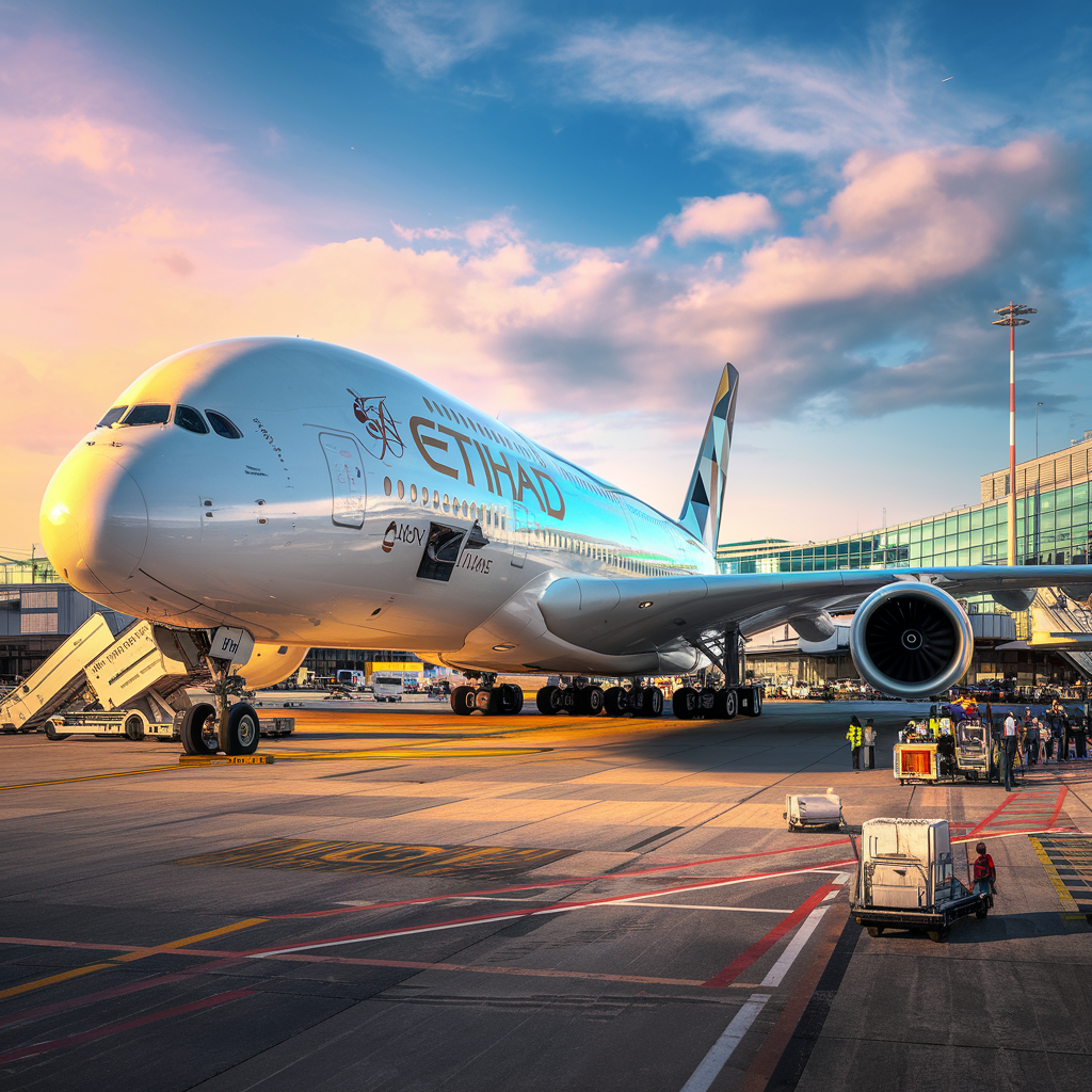 discover the triumphant return of the etihad airways airbus a380 to paris-cdg airport. immerse yourself in this new era of air travel, with exceptional service and an unforgettable in-flight experience to the french capital.