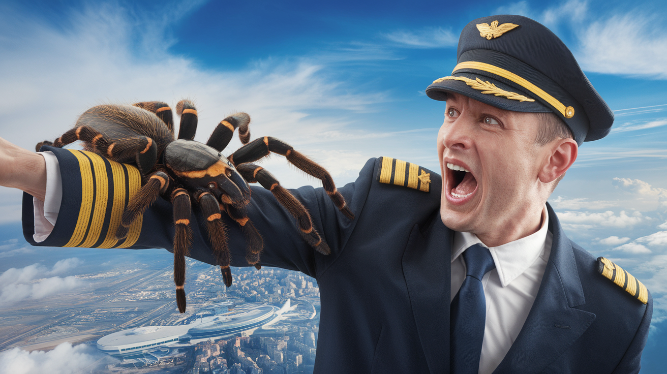 discover the incredible incident where a tarantula bites an iberia pilot in mid-flight, just before landing at barajas airport. an astonishing story combining aviation and suspense, not to be missed!
