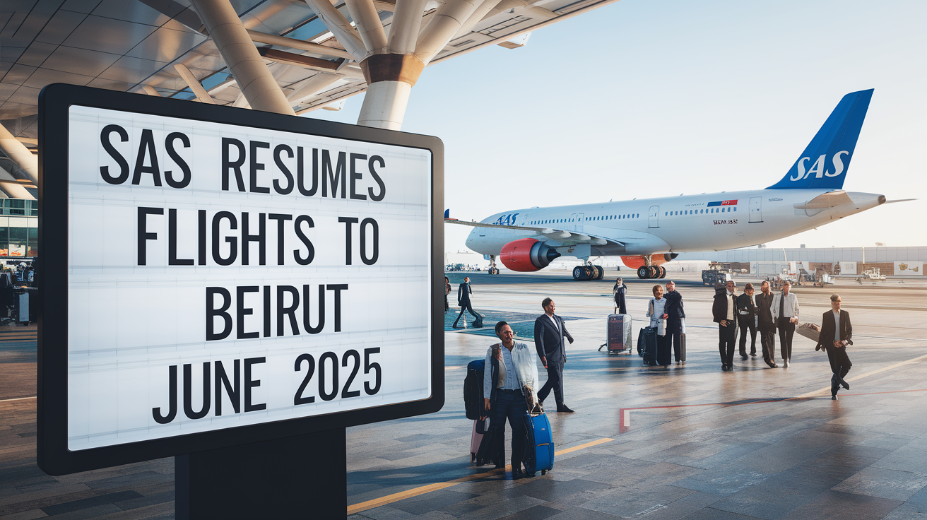 sas annonce avec enthousiasme la reprise de ses liaisons vers beyrouth à partir de juin 2025. découvrez les nouvelles opportunités de voyage vers la magnifique capitale libanaise et profitez d'une expérience de vol exceptionnelle.